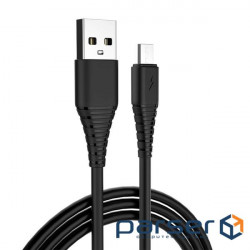 Дата кабель ColorWay USB 2.0 AM to Micro 5P 1.0m black (CW-CBUM025-BK)