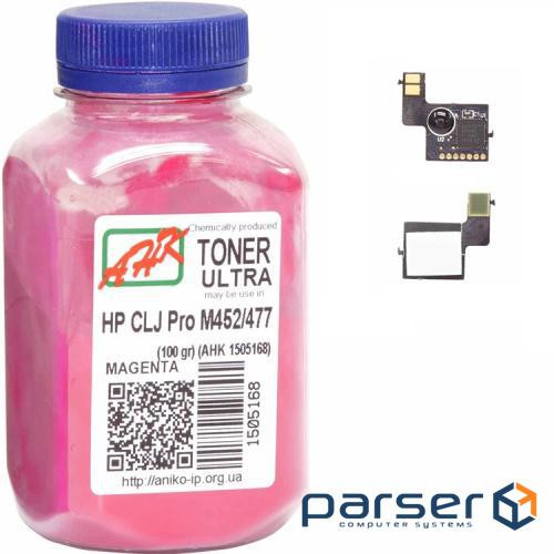 Тонер HP CLJ Pro M452/477 60г Magenta +chip AHK (3202786)