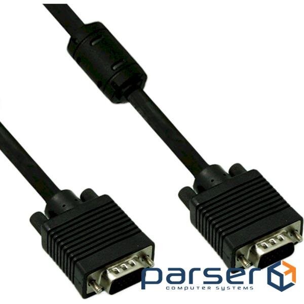 MERLION VGA cable 5m Black (YT-VGA(M) (M)3+4BL-5M) (YT-VGA(M)/(M)3+4BL-5m)