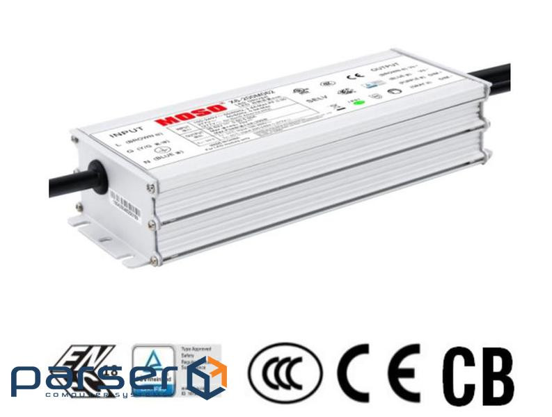 Блок живлення MOSO X6-200M191, 200W DC, DIM 1-10V, Programable
