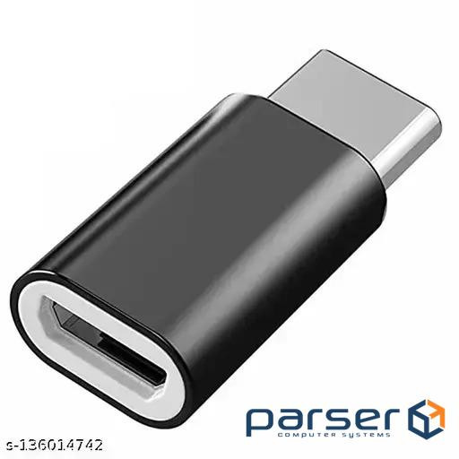 Перехідник обладнання USB Type-C-2.0microB M/F,(USB2.0) адаптер,різнобарвний (62.09.8408-1) (62.09.8408-1)