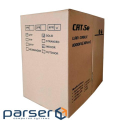 Кабель КНП 2х2х0,50 (UTP-cat.5E), UPLINK (CU), ізоляція ПВХ, для зовнішніх робіт, 3 (UP-O2UTP / 305) , 3 (UP-O2UTP / 305)