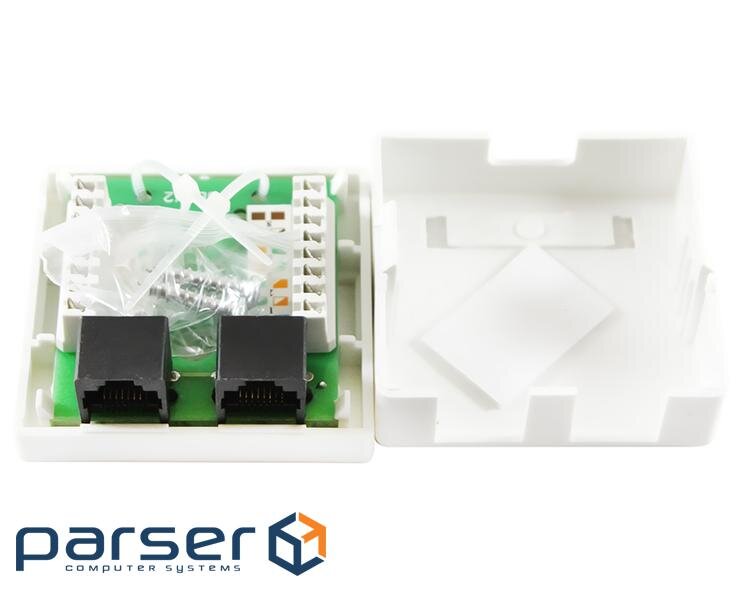 Комп'ютерна розетка RJ45x2 UTP, 8P8C, cat.5e Ritar (00200)