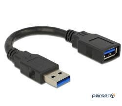 USB3.0 AM / F 0.15m cable, AWG24 + 28 D = 5.5mm, Standart (70.08.2776-40)