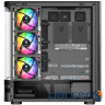 Корпус Modecom VOLCANO AQ200 ARGB MIDI FRONT LCD, 4x120mm fans BLACK без БЖ ATX (MC-A-AQ200-4FA-B)