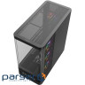 Корпус Modecom VOLCANO AQ200 ARGB MIDI FRONT LCD, 4x120mm fans BLACK без БЖ ATX (MC-A-AQ200-4FA-B)