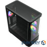 Корпус Modecom VOLCANO AQ200 ARGB MIDI FRONT LCD, 4x120mm fans BLACK без БЖ ATX (MC-A-AQ200-4FA-B)