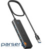 Хаб USB 3.0 -> 4хUSB 3.0 Hub 1.0 м кабель Space Gray CM219 Ugreen (35574)