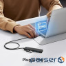 Хаб USB 3.0 -> 4хUSB 3.0 Hub 1.0 м кабель Space Gray CM219 Ugreen (35574)