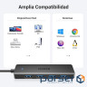 Хаб USB 3.0 -> 4хUSB 3.0 Hub 1.0 м кабель Space Gray CM219 Ugreen (35574)