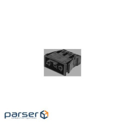 Гнездовой разъем QuickConnect 3-х полюсный в конструктив, черный (CR0001/14)