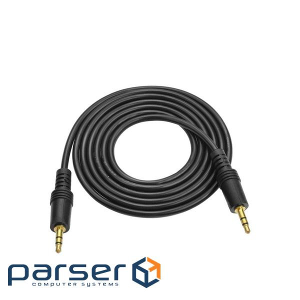 Кабель VOLTRONIC AUX Audio DC3.5 тато-тато 3.0м, GOLD Stereo Jack, (круглий ) (YT-AUXGJ(M)/(M)-3.0-B)