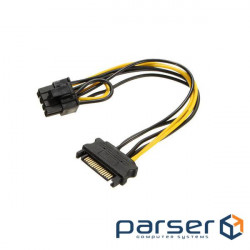 Кабель живлення Lucom внутрішній PCIePower 8p-SATA 15p M/M,0.20m AWG18 (62.09.8017-1)