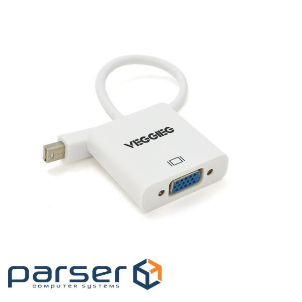 Адаптер VEGGIEG Mini DisplayPort - VGA White (YT-C-MV-W)