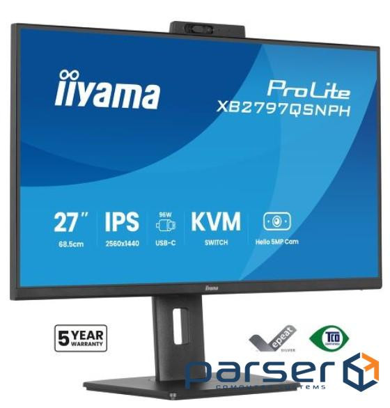 27" 16:9 IPS РК монітор, 2560х1440, 1 мс (MPRT), 7 5 Гц, 350 кд/м2, AdaptiveSync, 5 (XB2797QSNPH-B1)