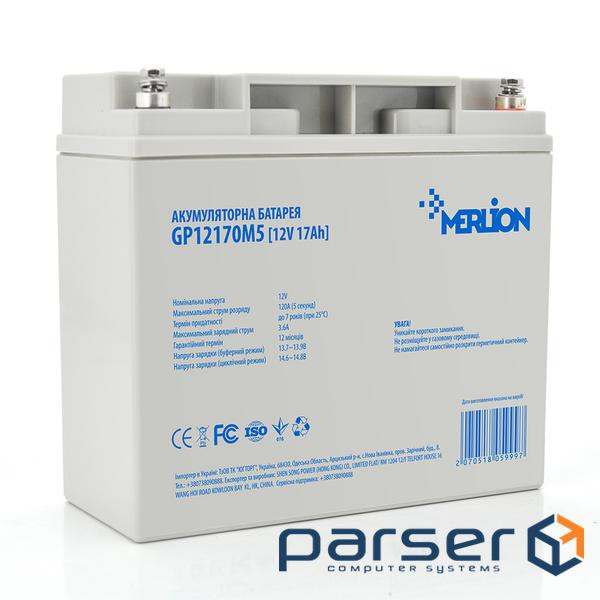 Корпус для акумуляторної батареї MERLION GP12170М5 (181x77x167мм), Q4 ), Q4