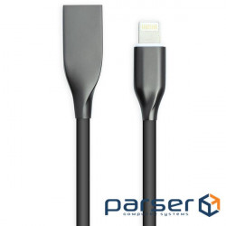 Дата кабель USB 2.0 AM to Lightning 2.0m black PowerPlant (CA911806)