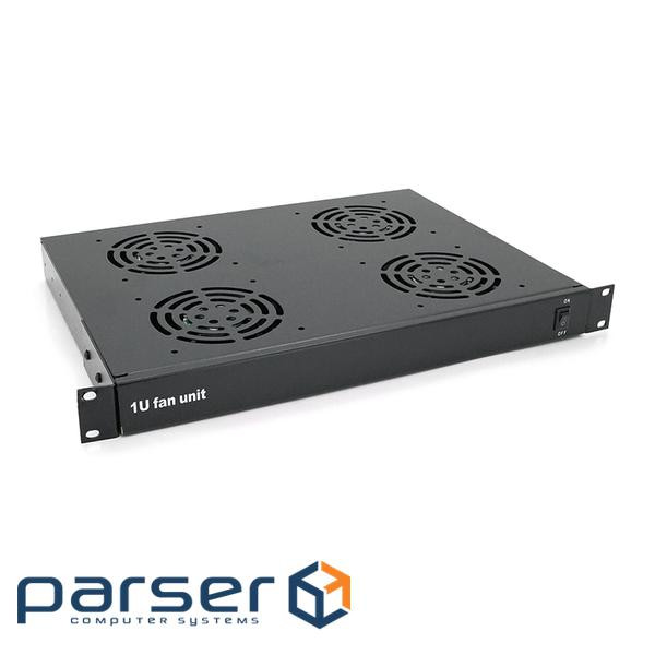 Вентиляторний модуль 4 вент . 19" 1U Merlion (31228 / JG-03)