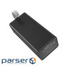 Батарея універсальна HOCO 40000mAh Powermaster PD/20W, QC/22.5W, Lamp, Black (J86 / 714737)