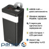 Батарея універсальна HOCO 40000mAh Powermaster PD/20W, QC/22.5W, Lamp, Black (J86 / 714737)