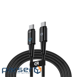 Дата кабель USB-C to USB-C 1.2m Magnetic 100W black Armorstandart (ARM75868)
