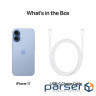 Смартфон Apple iPhone 17 256GB Mist Blue (MG6L4AF/A), 6.3" (2622х1206) Super Retina XDR / Apple A19