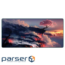 Килимок 300*700 тканинний Blooming Sakura з боковою прошивкою, товщина 2 мм, колір Mix, (BlS300-700) Mix, (BlS300-700)