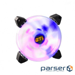 Вентилятор 120 мм, GTL Multicolor B3, White/Black, 120x120x25 мм, ARGB підсвічування (GTL-120LMCB3P ARGB)