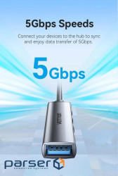 USB-хаб Vention CKPHB 4 ports Grey