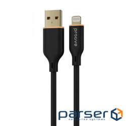 Кабель Proove Jelly Silicone Lightning 2.4A (1m) black (CCJS20001101)