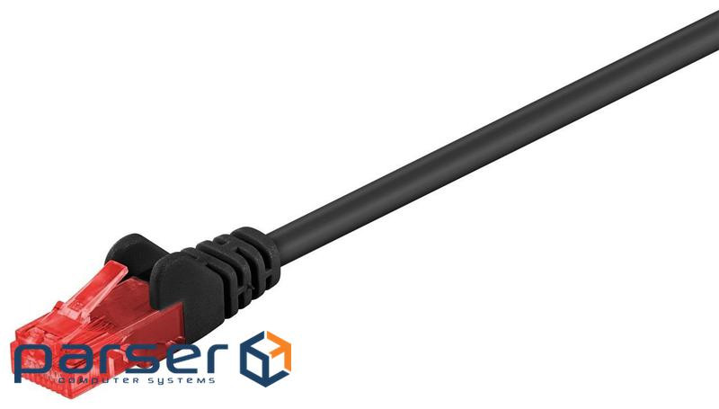 Патч-корд неекранованій RJ45 UTP6 1.0m,patch AWG24 D=5.8mm Gold Protect,чорний (78.01.2909-1)