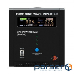 ДБЖ LogicPower LPY-PSW-2000VA+ (1400Вт) 10A/20A з правильною синусоїдою 24V (22873)