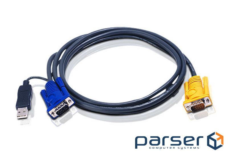 ATEN KVM Cable 2L-5205UP 5m Кабель KVM 5m SPHD-15