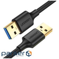 Дата кабель USB 3.0 AM/AM 0.5m US128 black Ugreen (10369)
