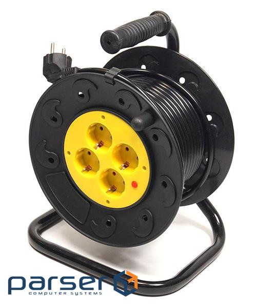 Network extender PowerPlant on reel 15 m 4 socket (JY-2002/15) (PPRA10M150S4)