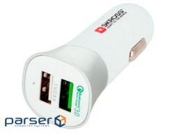 Car charger with two USB ports - Dual USB Car Charger - Quick Charge (2.900615)