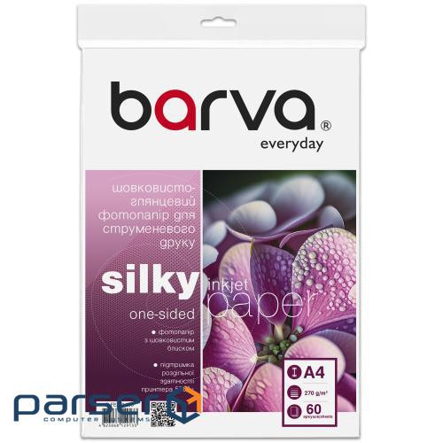 Barva photo paper, silky glossy, A4, 270 g/m2, 60 sheets, series "Everyday" (IP (IP-BAR-FE270-398)