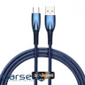Кабель BASEUS Glimmer Series Fast Charging Data Cable USB to Type-C 100W 1м Blue (CADH000403)