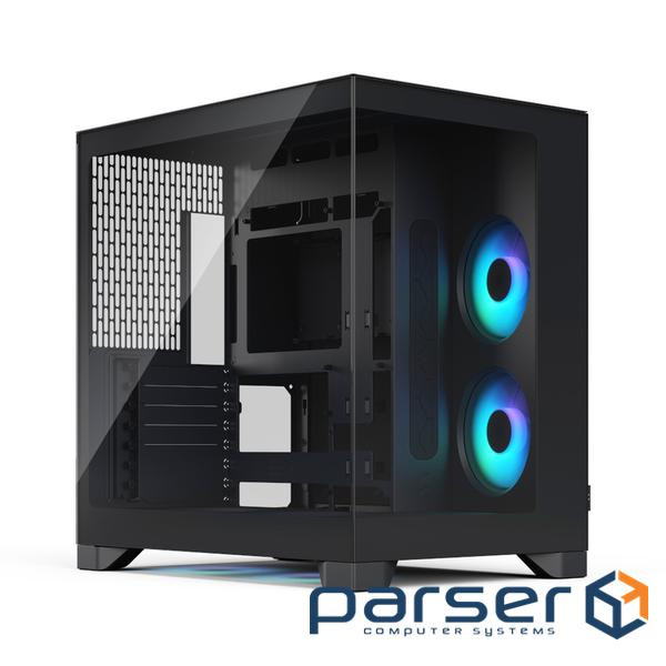 Корпус ATX без БЖ, чорний, з загартованим склом, Pop 2 Vision Black RGB FRACTAL DESI (FD-C-POV2A-02)
