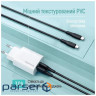 Дата кабель USB-C to USB-C 1.0m 3A 60W textured PVC black ColorWay (CW-CBPDCC094-BK)