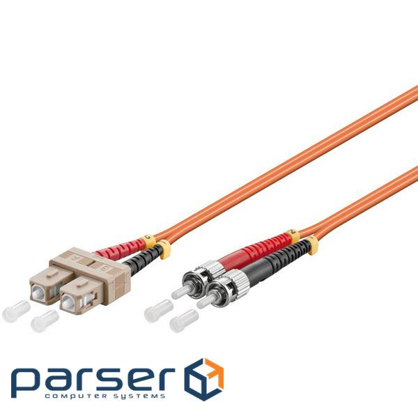 Кабель мережевий  FiberOptic SC->ST 2.0m,M=50/ 125 Multimode Duplex OM2,HQ,оранжевий (75.09.6169-10)