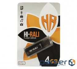 Флеш-накопичувач Hi-Rali Stark Series USB 4GB Black (HI-4GBSTBK)