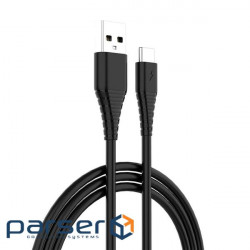 Дата кабель ColorWay USB 2.0 AM to Type-C 1.0m black (CW-CBUC026-BK)