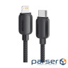 Дата кабель USB-C to Lightning 1.0m 20W black Essager (EXCTL-WL01-P)