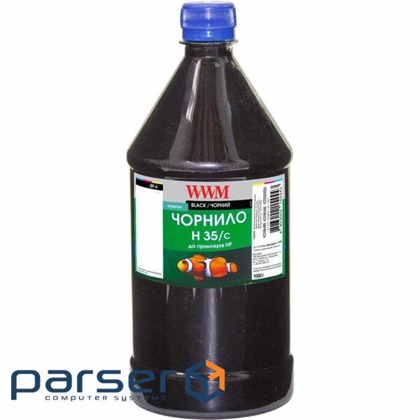 Чорнило WWM HP №21 / 129/121 1000г Black pigm. (H35/BP-4)
