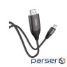 Кабель HOCO UA16 Type-C to HDTV HD on-screen cable Metal Gray (6931474755025)