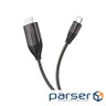 Кабель HOCO UA16 Type-C to HDTV HD on-screen cable Metal Gray (6931474755025)