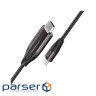 Кабель HOCO UA16 Type-C to HDTV HD on-screen cable Metal Gray (6931474755025)
