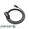 Кабель HOCO UA16 Type-C to HDTV HD on-screen cable Metal Gray (6931474755025)