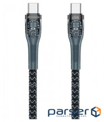 Дата кабель USB-C to USB-C 1.3m Lotto PD-B89CC Black Proda (PD-B89 (C-C)-BK)